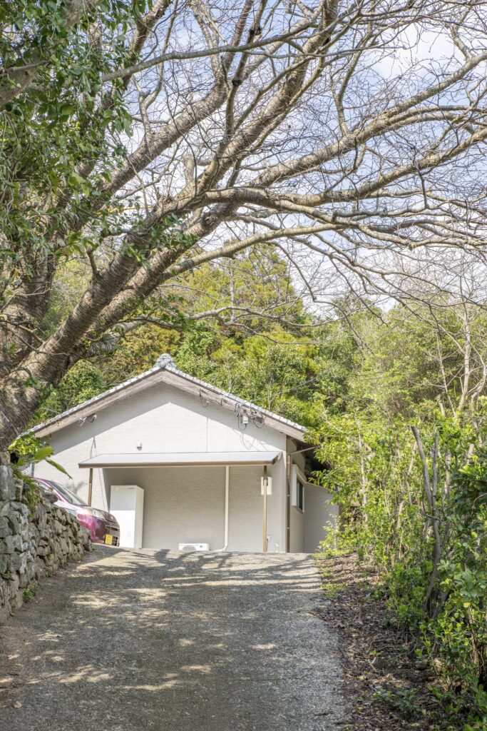 鳥の声に包まれる木漏れ日の宿 内観